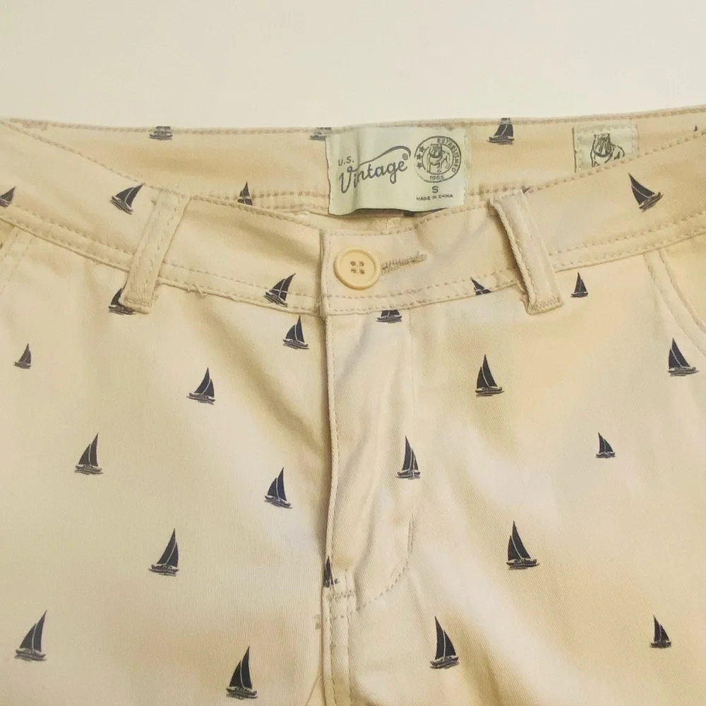 US Vintage Nautical Tan Shorts